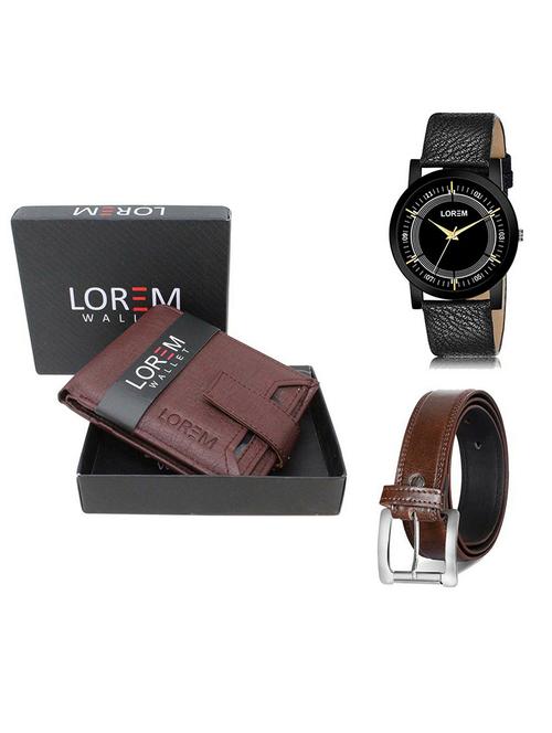 belt, wallet & watch gift combo - 19381075 - Very Small Image - 1
