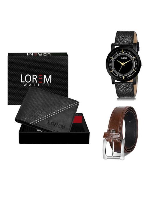 belt, wallet & watch gift combo - 19381101 - Very Small Image - 1