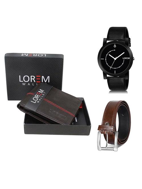 belt, wallet & watch gift combo - 19381118 - Very Small Image - 1