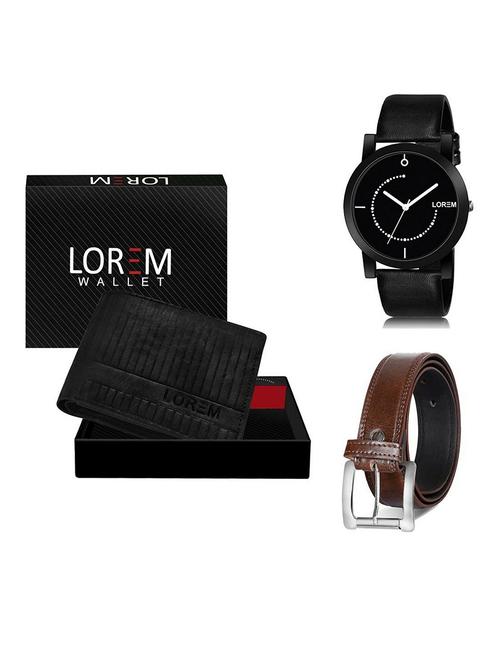 belt, wallet & watch gift combo - 19381142 - Very Small Image - 1