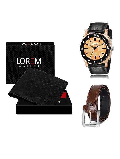 belt, wallet & watch gift combo - 19381195 - Very Small Image - 1
