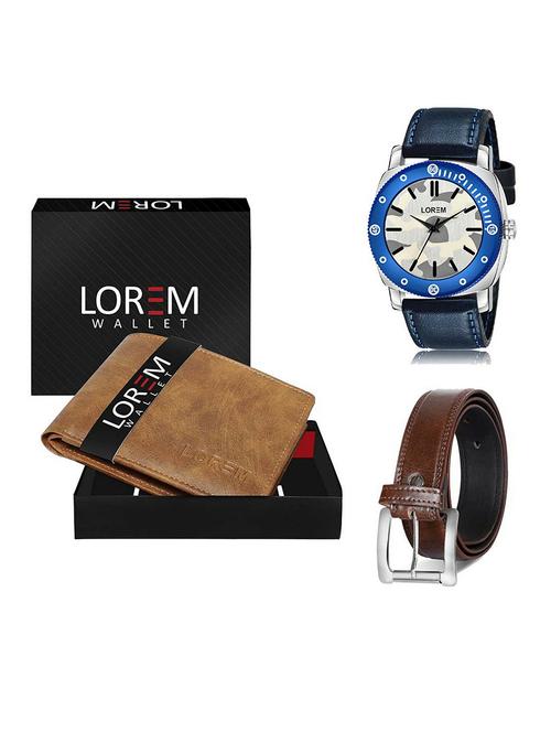 belt, wallet & watch gift combo - 19381259 - Very Small Image - 1
