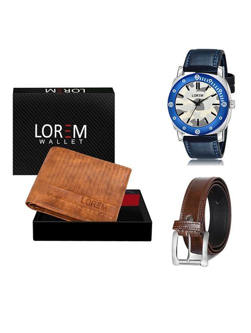 belt, wallet & watch gift combo - 19381275 - Very Small Image - 1