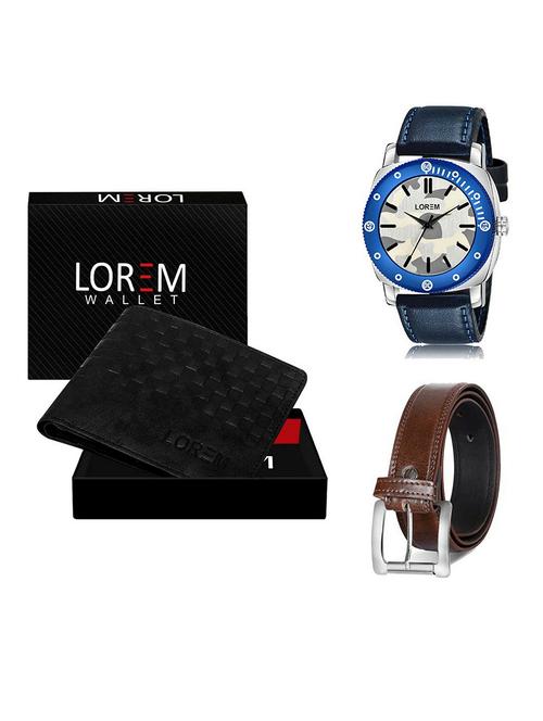 belt, wallet & watch gift combo - 19381285 - Very Small Image - 1
