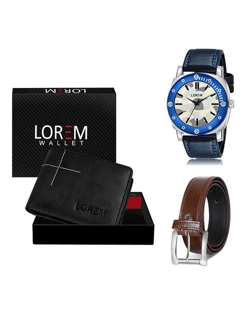 belt, wallet & watch gift combo - 19381286 - Very Small Image - 1