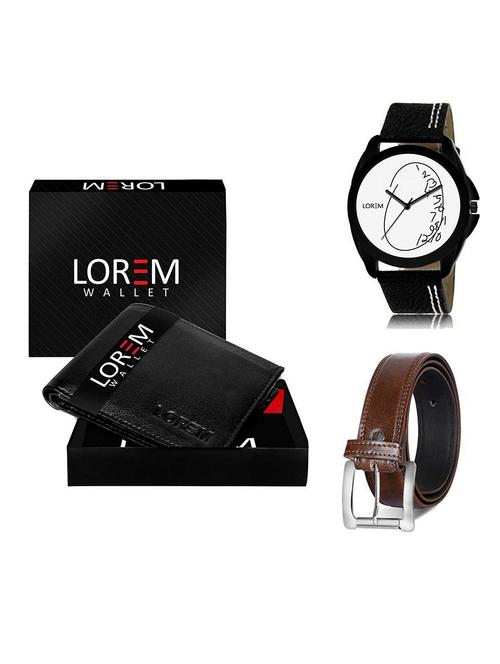 belt, wallet & watch gift combo - 19381306 - Very Small Image - 1