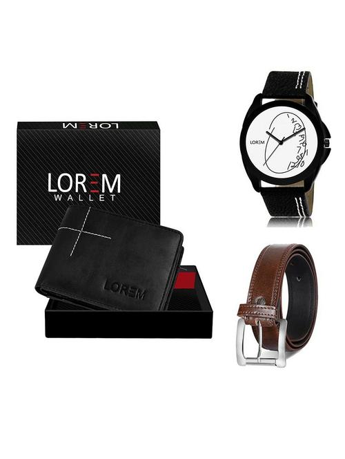 belt, wallet & watch gift combo - 19381331 - Very Small Image - 1