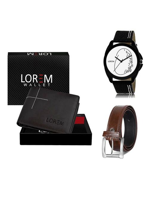 belt, wallet & watch gift combo - 19381332 - Very Small Image - 1