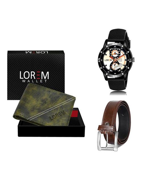 belt, wallet & watch gift combo - 19381370 - Very Small Image - 1