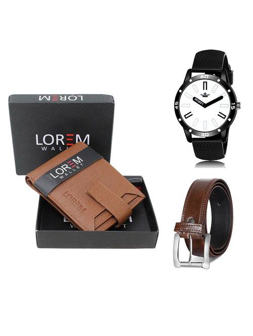 belt, wallet & watch gift combo - 19381391 - Very Small Image - 1
