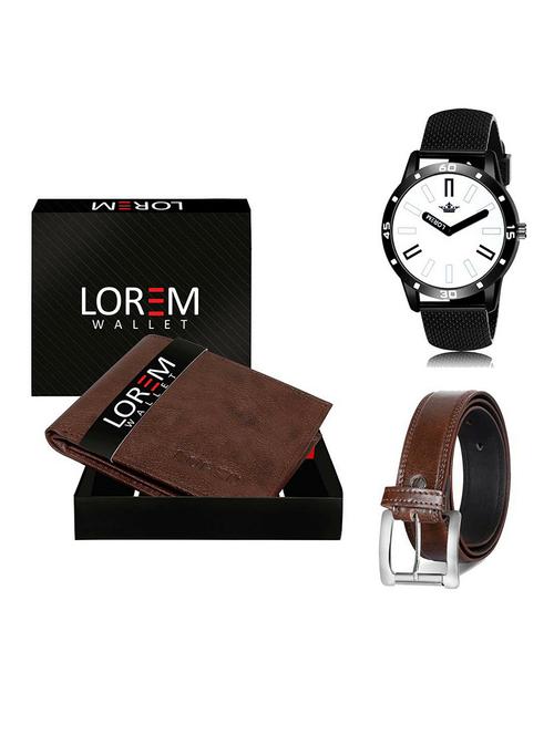 belt, wallet & watch gift combo - 19381393 - Very Small Image - 1