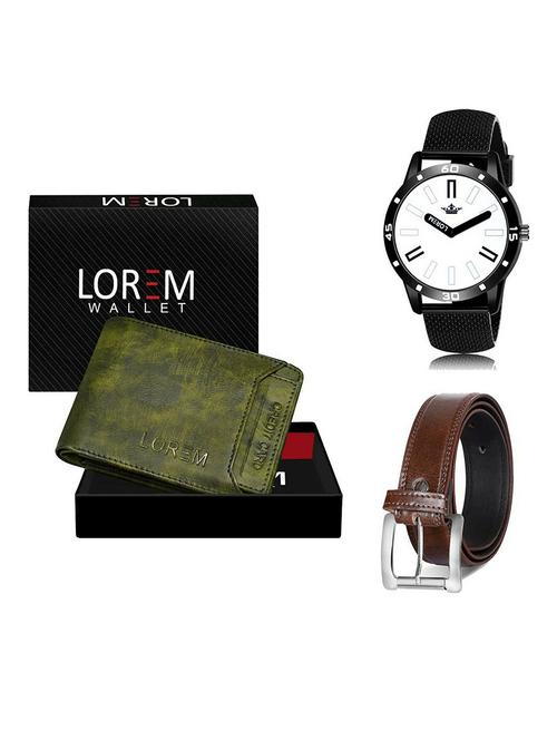 belt, wallet & watch gift combo - 19381408 - Very Small Image - 1