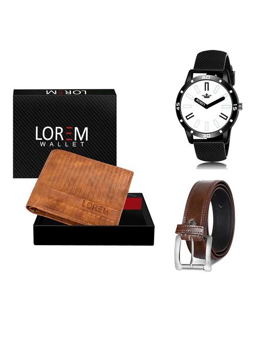 belt, wallet & watch gift combo - 19381410 - Very Small Image - 1
