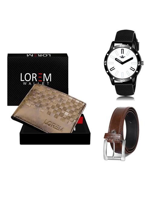 belt, wallet & watch gift combo - 19381417 - Very Small Image - 1