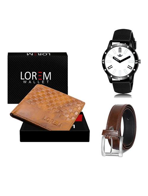 belt, wallet & watch gift combo - 19381418 - Very Small Image - 1