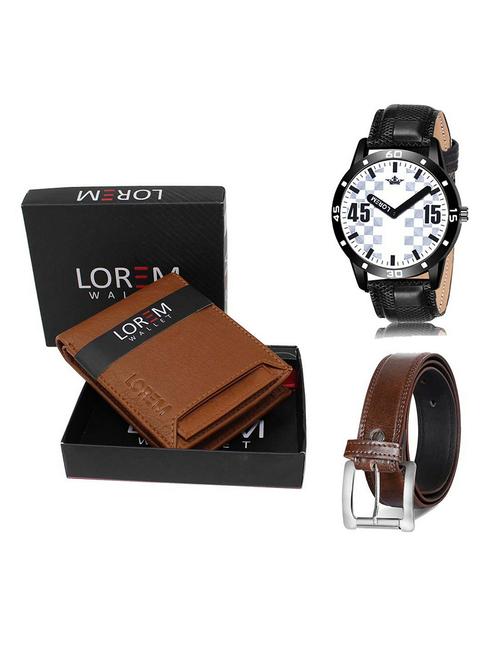 belt, wallet & watch gift combo - 19381430 - Very Small Image - 1