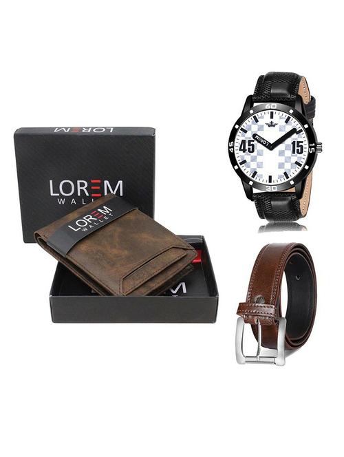 belt, wallet & watch gift combo - 19381431 - Very Small Image - 1