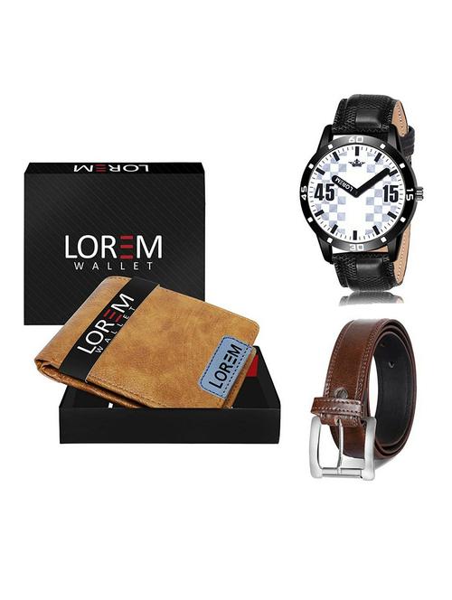 belt, wallet & watch gift combo - 19381437 - Very Small Image - 1