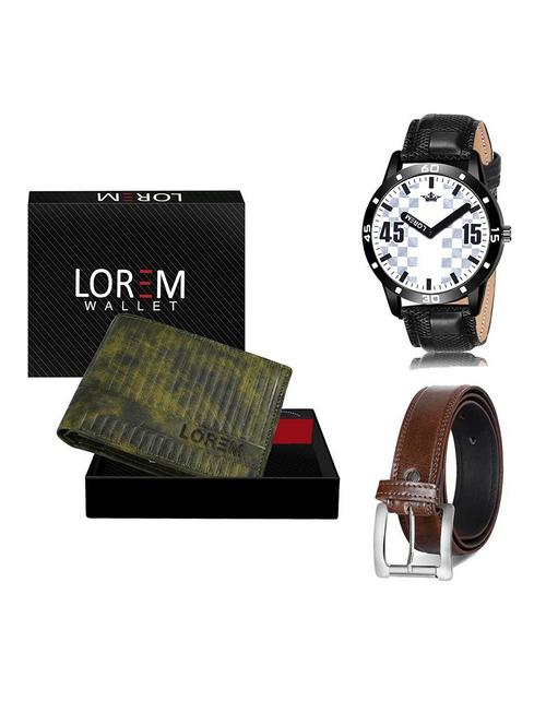belt, wallet & watch gift combo - 19381456 - Very Small Image - 1