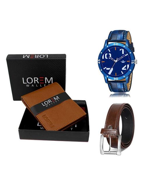 belt, wallet & watch gift combo - 19381474 - Very Small Image - 1