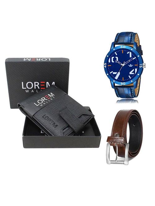 belt, wallet & watch gift combo - 19381479 - Very Small Image - 1