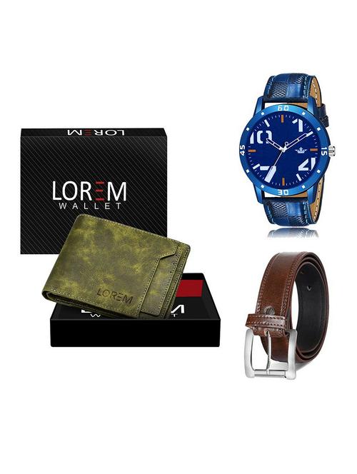 belt, wallet & watch gift combo - 19381487 - Very Small Image - 1