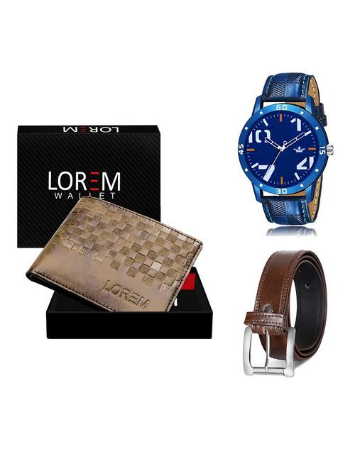 belt, wallet & watch gift combo - 19381507 - Very Small Image - 1
