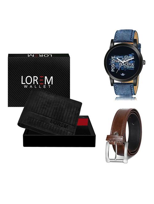 belt, wallet & watch gift combo - 19381547 - Very Small Image - 1