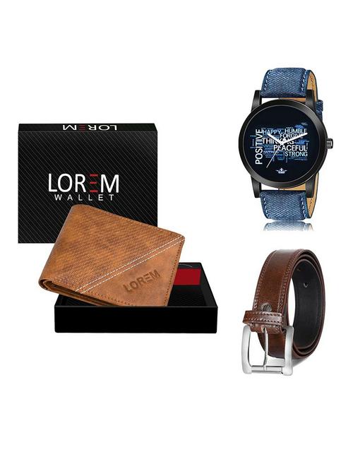 belt, wallet & watch gift combo - 19381549 - Very Small Image - 1