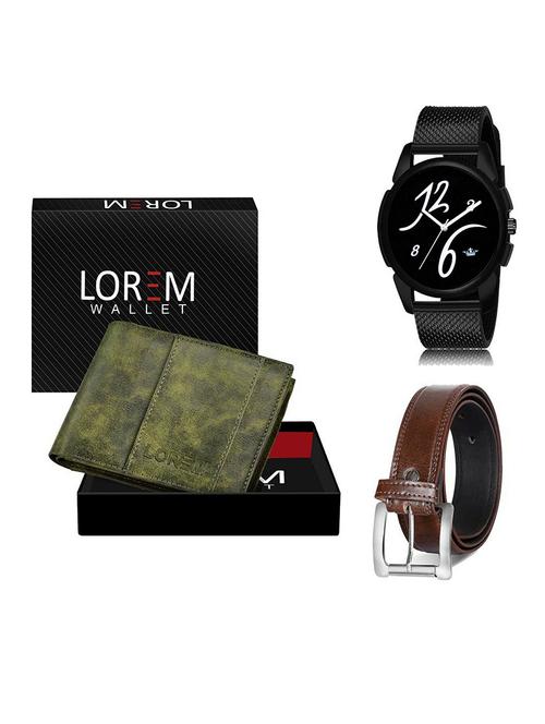 belt, wallet & watch gift combo - 19381579 - Very Small Image - 1