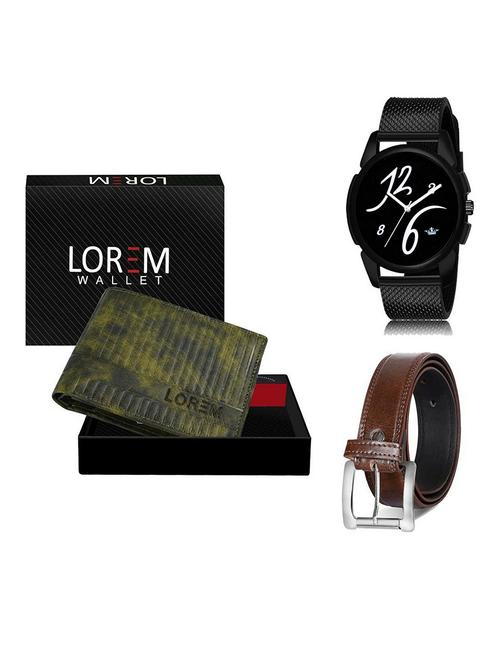belt, wallet & watch gift combo - 19381591 - Very Small Image - 1
