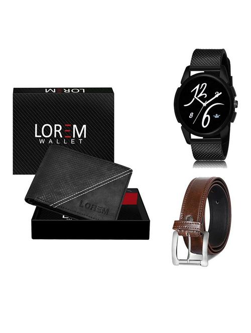 belt, wallet & watch gift combo - 19381596 - Very Small Image - 1
