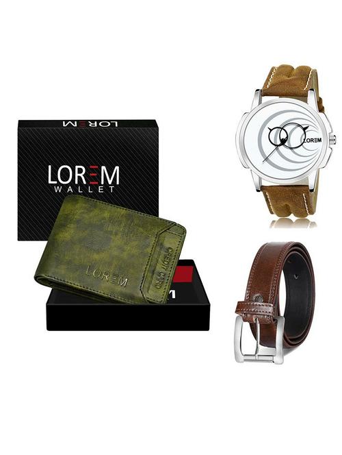 belt, wallet & watch gift combo - 19381678 - Very Small Image - 1