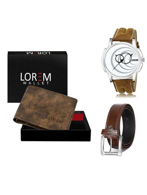 belt, wallet & watch gift combo - 19381679 - Very Small Image - 1