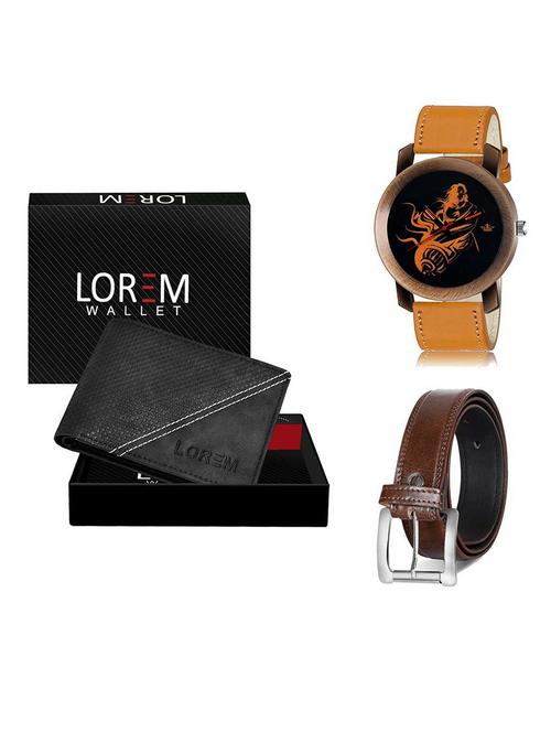 belt, wallet & watch gift combo - 19381731 - Very Small Image - 1