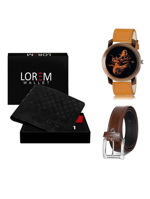 belt, wallet & watch gift combo - 19381735 - Very Small Image - 1