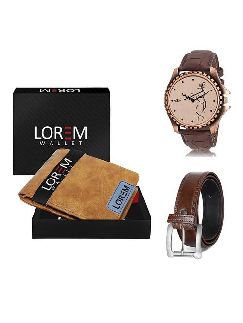 belt, wallet & watch gift combo - 19381752 - Very Small Image - 1