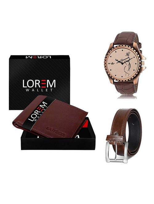belt, wallet & watch gift combo - 19381755 - Very Small Image - 1