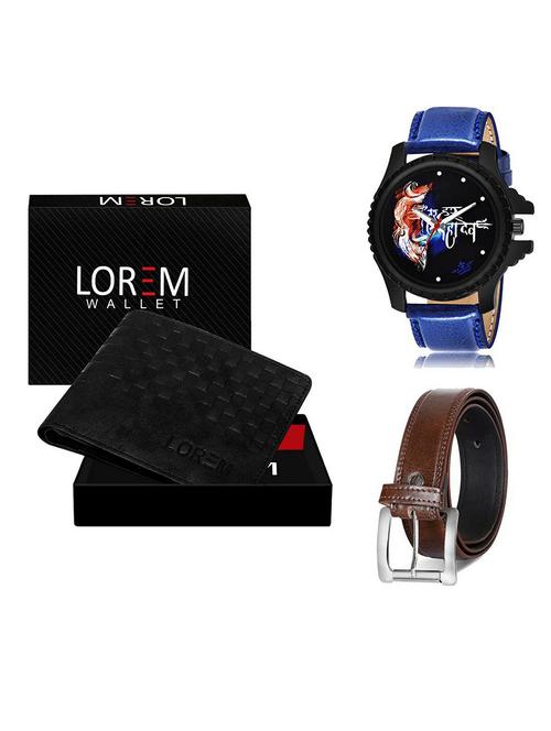 belt, wallet & watch gift combo - 19381825 - Very Small Image - 1
