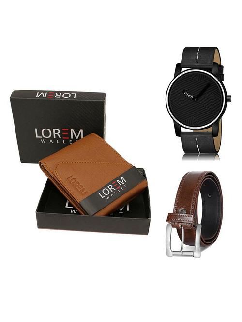 belt, wallet & watch gift combo - 19381833 - Very Small Image - 1