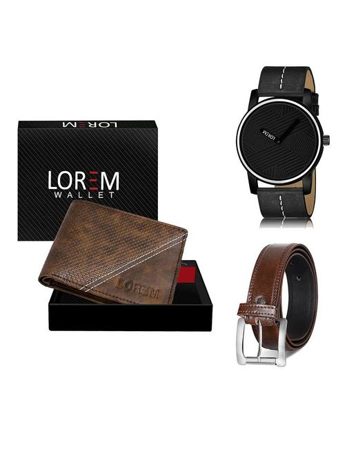 belt, wallet & watch gift combo - 19381863 - Very Small Image - 1