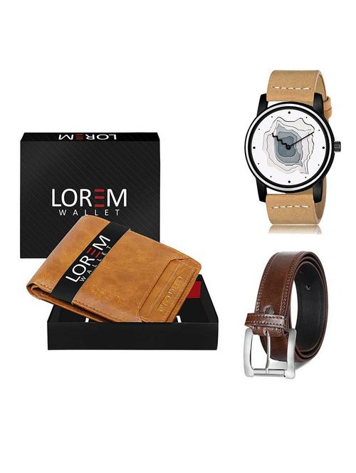 belt, wallet & watch gift combo - 19381882 - Very Small Image - 1