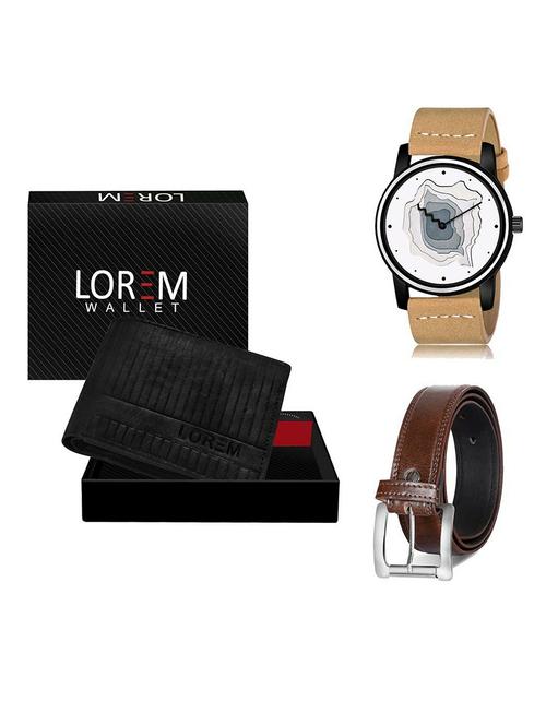 belt, wallet & watch gift combo - 19381907 - Very Small Image - 1