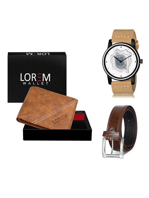 belt, wallet & watch gift combo - 19381909 - Very Small Image - 1