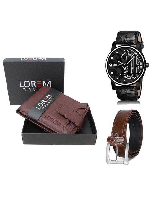 belt, wallet & watch gift combo - 19381975 - Very Small Image - 1
