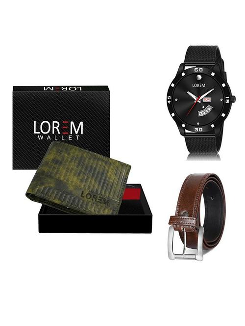 belt, wallet & watch gift combo - 19382131 - Very Small Image - 1