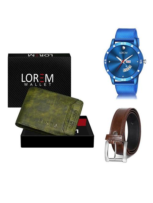 belt, wallet & watch gift combo - 19382173 - Very Small Image - 1
