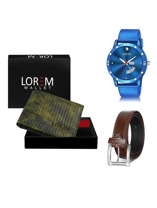 belt, wallet & watch gift combo - 19382176 - Very Small Image - 1