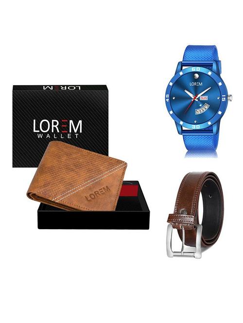 belt, wallet & watch gift combo - 19382179 - Very Small Image - 1