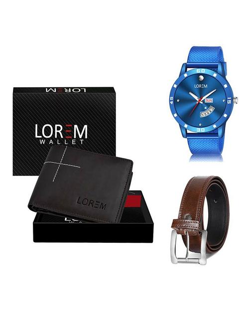 belt, wallet & watch gift combo - 19382187 - Very Small Image - 1